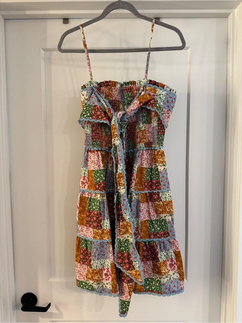 Peach Love Mini Patchwork Dress